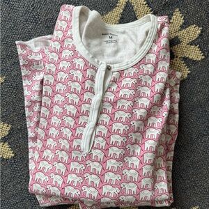 Roller Rabbit Pink Elephant Pajama Set